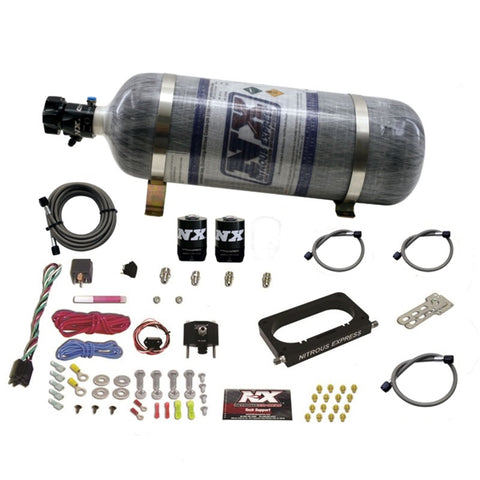 Nitrous Express 96-04 Ford Mustang Cobra/Mach 1 4 Valve Nitrous Kit (50-300HP) w/Composite Bottle - 20950-12