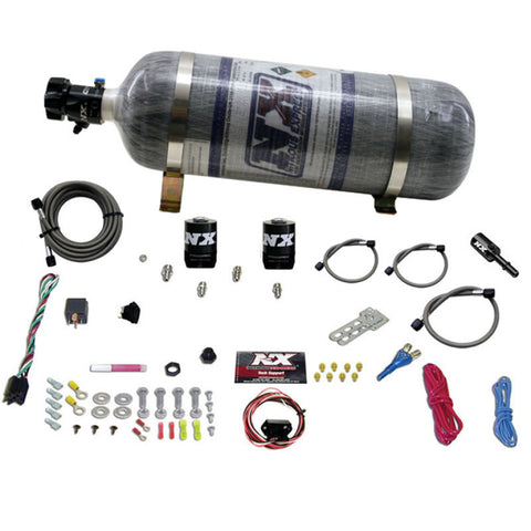 Nitrous Express Dodge Hemi/SRT8 Single Nozzle Fly By Wire Nitrous Kit (35-150HP) w/Composite Bottle - 20918-12