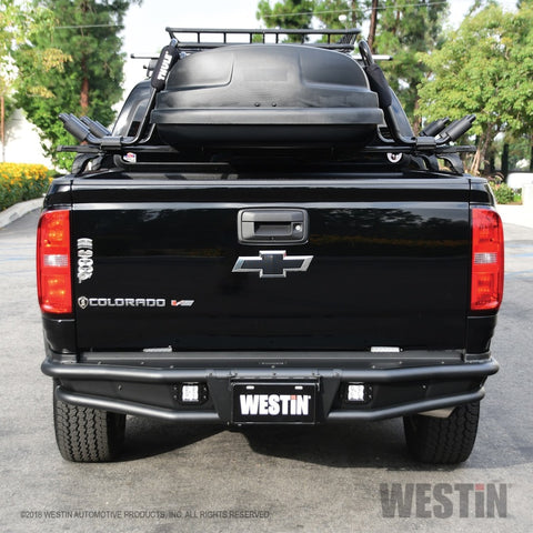 Westin 15-22 Chevrolet Colorado Outlaw Rear Bumper - Textured Black - 58-81055