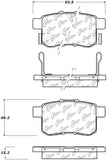 StopTech Sport Performance 11-17 Honda Accord Rear Brake Pads - 309.14510