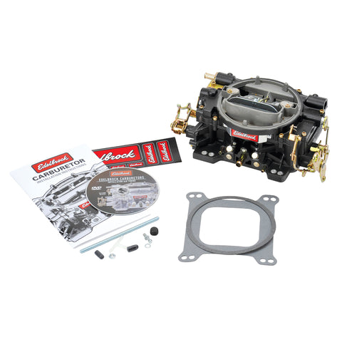 Edelbrock Carburetor Performer Series 4-Barrel 600 CFM Manual Choke Black Finish - 14053