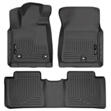 Husky Liners 2014 Toyota Tundra Double Cab Pickup WeatherBeater Black Front & 2nd Seat Floor Liners - 99561