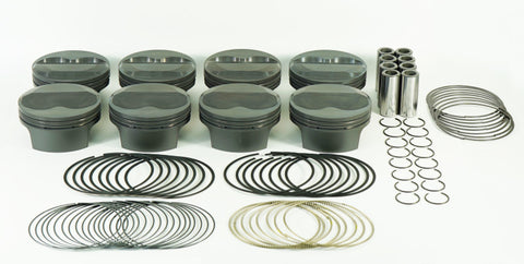 Mahle MS Piston Set SBC 397ci 4.040in Bore 3.875in Stroke 6.0in Rod .927 Pin 11cc 14.2 CR Set of 8 - 930208540