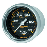 Autometer Carbon Fiber 52mm 100 PSI Electronic Fuel Pressure Gauge - 4763