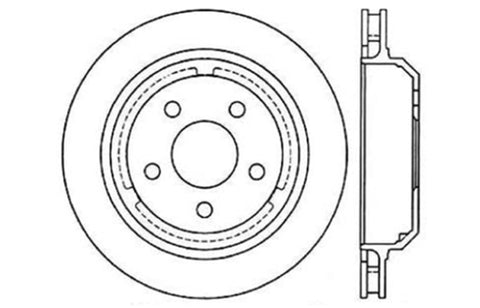 StopTech 98-02 Chevrolet Camaro / Pontiac Firebird/Trans Am Slotted & Drilled Rear Right Rotor - 127.62065R