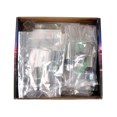 McGard 5 Lug Hex Install Kit w/Locks (Cone Seat Bolt) M14X1.25 / 17mm Hex / 27.5mm Shank L. - Chrome - 67226