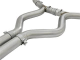 aFe MACHForce XP 3in 304 SS Cat-Back Exhausts w/ Polished Tips 15-17 Ford Mustang GT V8-5.0L/V6-3.7L - 49-33072-1P