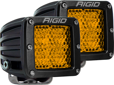 Rigid Industries D-Series - Diffused Rear Facing High/Low - Yellow - Pair - 90151