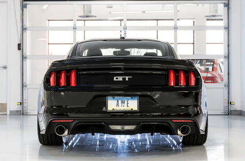 AWE Tuning S550 Mustang GT Cat-back Exhaust - Touring Edition (Chrome Silver Tips) - 3015-32084