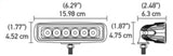 Hella Value Fit Mini Flush Mount 7.7in - 18W White Housing Flood Beam LED Light Bar - 357203051