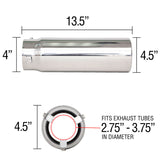 Spectre Exhaust Tip 4-1/2in. OD / Pencil - 22431