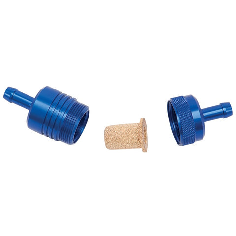 Russell Performance Blue Street Fuel Filter (3in Length 1-1/8in diameter 5/16in inlet/outlet) - 645080