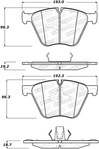 StopTech Street Brake Pads - Front/Rear - 308.14430