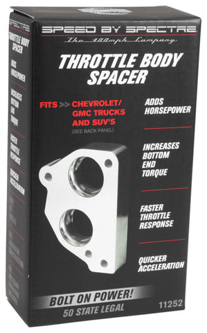 Spectre 86-95 GM 4.3L/5.0L/5.7L Throttle Body Injection Spacer - 11252