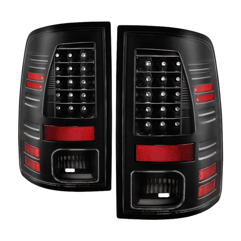 Spyder 13-18 Dodge Ram 2500/3500 LED Tail Lights LED Model Only - All Black (ALT-YD-DRAM13-LED-BKV2) - 5085924