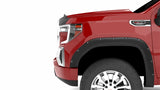 Lund 19-22 GM Silverado RX-Flat Textured Elite Series Fender Flares w/Black Bolts - Black 2pc Front - RX130TA