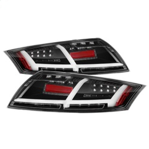 Spyder Audi TT 07-12 LED Tail Lights Black ALT-YD-ATT07-LED-BK - 5081674