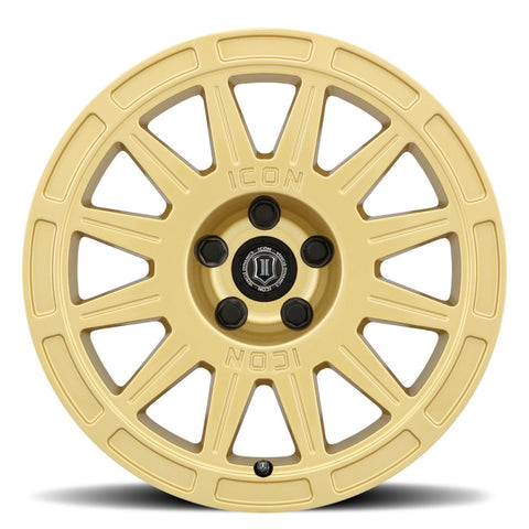 ICON Ricochet 17x8 5x4.5 38mm Offset 6in BS - Gloss Gold Wheel - 7017806560GG