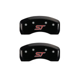 MGP 4 Caliper Covers Engraved Front & Rear ST Black finish silver ch - 10231SSTOBK