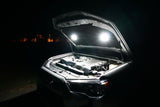 KC HiLiTES Cyclone 2in. LED Universal Under Hood Lighting Kit (Incl. 2 Cyclone Lights/Switch/Wiring) - 355