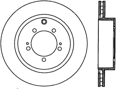 StopTech Power Slot 03-06 Evo 8 & 9 Cryo Slotted Left Rear Rotor - 126.46065CSL