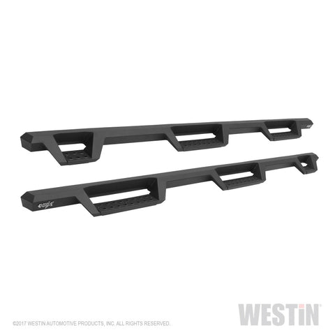 Westin 17-22 Ford F-250/350 Crew Cab 6.75ft Bed HDX Drop W2W Nerf Step Bars - Tex. Blk - 56-534025