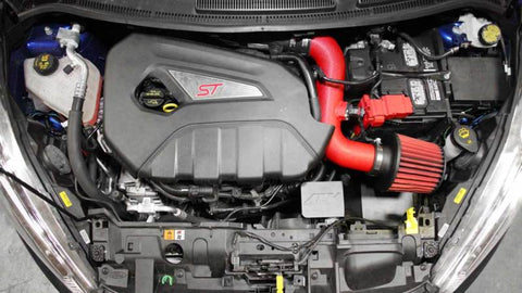 AEM 2014+ Ford Fiesta ST 1.6L L4 - Cold Air Intake System - Wrinkle Red - 21-737WR