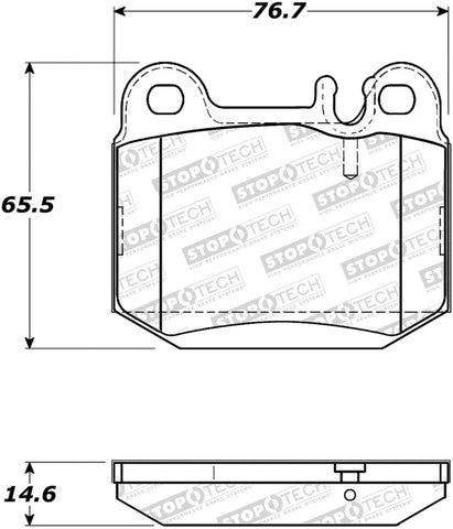 StopTech Street Brake Pads - 308.08740