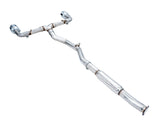 AWE Subaru BRZ/ Toyota GR86/ Toyota 86 Track Edition Cat-Back Exhaust- Chrome Silver Tips - 3020-32279