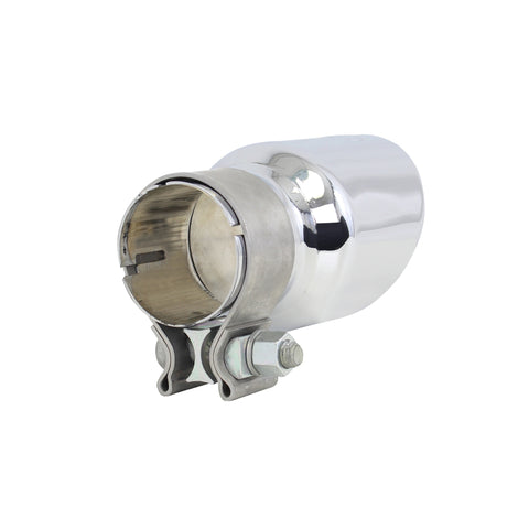 Go Rhino Exhaust Tip - Chrome - ID 2in x L 6in x OD 3in - GRT236