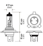 Hella Optilux H4 12V / 60/55W XY Xenon Yellow Bulb - H71070682