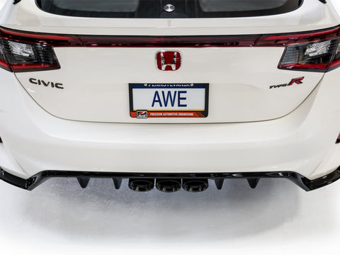 AWE Tuning 2023 Honda Civic Type R FL5 Track Edition Exhaust w/ Triple Diamond Black Tips - 3020-53287