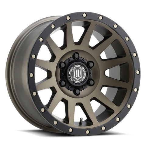 ICON Compression 17x8.5 6x5.5 0mm Offset 4.75in BS 106.1mm Bore Bronze Wheel - 2017858347BR