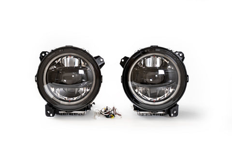 DV8 Offroad 18-22 Jeep Gladiator Wrangler LED Projector Headlights - HLCJL-02