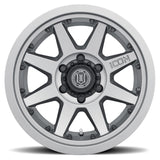 ICON Rebound Pro 17x8.5 5x4.5 0mm Offset 4.75in BS 71.5mm Bore Titanium Wheel - 21817856547TT