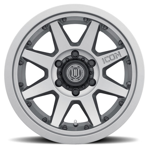 ICON Rebound Pro 17x8.5 5x4.5 0mm Offset 4.75in BS 71.5mm Bore Titanium Wheel - 21817856547TT