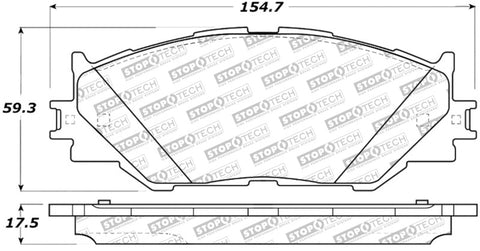 StopTech Street Select Brake Pads - Rear - 305.11780