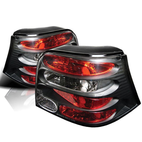 Spyder Volkswagen Golf 99-04 Euro Style Tail Lights Black ALT-YD-VG99-BK - 5008343