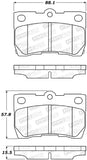 StopTech Street Brake Pads - 308.11131