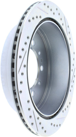 StopTech Select Sport 13-17 Toyota Land Cruiser Drilled / Slotted Rear Passenger-Side Brake Rotor - 227.44157R