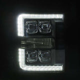 AlphaRex 11-16 Ford F-350 SD NOVA LED Proj Headlights Plank Style Chrm w/Activ Light/Seq Signal - 880148