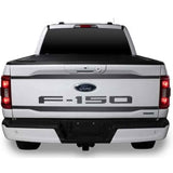 Putco 2021 Ford F-150 Stainless Steel Black Platinum Upper/Lower Tailgate Accent (2pcs) - 403469BP