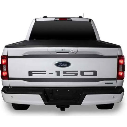 Putco 2021 Ford F-150 Stainless Steel Black Platinum Upper/Lower Tailgate Accent (2pcs) - 403469BP