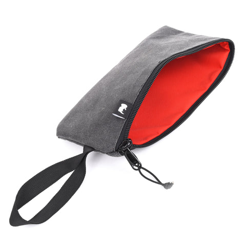 Go Rhino XVenture Gear Zipped Pouch - Large (12in. Wide Pocket / 6.5in. Hand Strap) Canvas - Black - XG1090-01