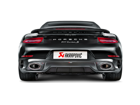 Akrapovic 14-15 Porsche 911 Turbo/Turbo S (991) Slip-On Line (Titanium) w/ Carbon Titanium Tips - S-PO991TSO-HT