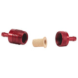 Russell Performance Red Street Fuel Filter (3in Length 1-1/8in diameter 5/16in inlet/outlet) - 645070