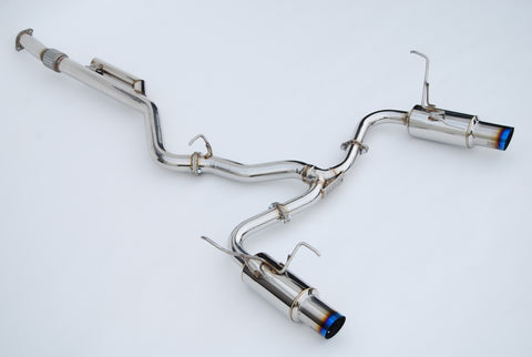 Invidia 2022+ Subaru WRX N1 Twin Outlet Single Layer Tip Cat-Back Exhaust - HS22WRXGTT