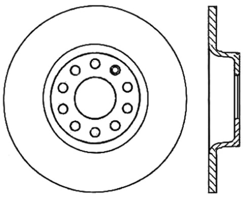 StopTech Slotted & Drilled Sport Brake Rotor - 127.33099L