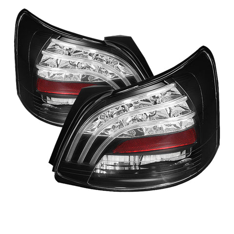 Spyder Toyota Yaris 07-09 4Dr LED Tail Lights Blk ALT-YD-TYA074D-LED-BK - 5037640