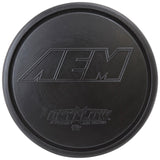 AEM Dryflow Air Filter - Round Tapered - 2.75in Flange ID x 5.5in Base OD x 4.75in Top OD x 7.5in H - 21-2157DK